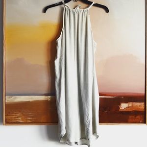 Anthropologie Cloth & Stone Denim Halter Dress